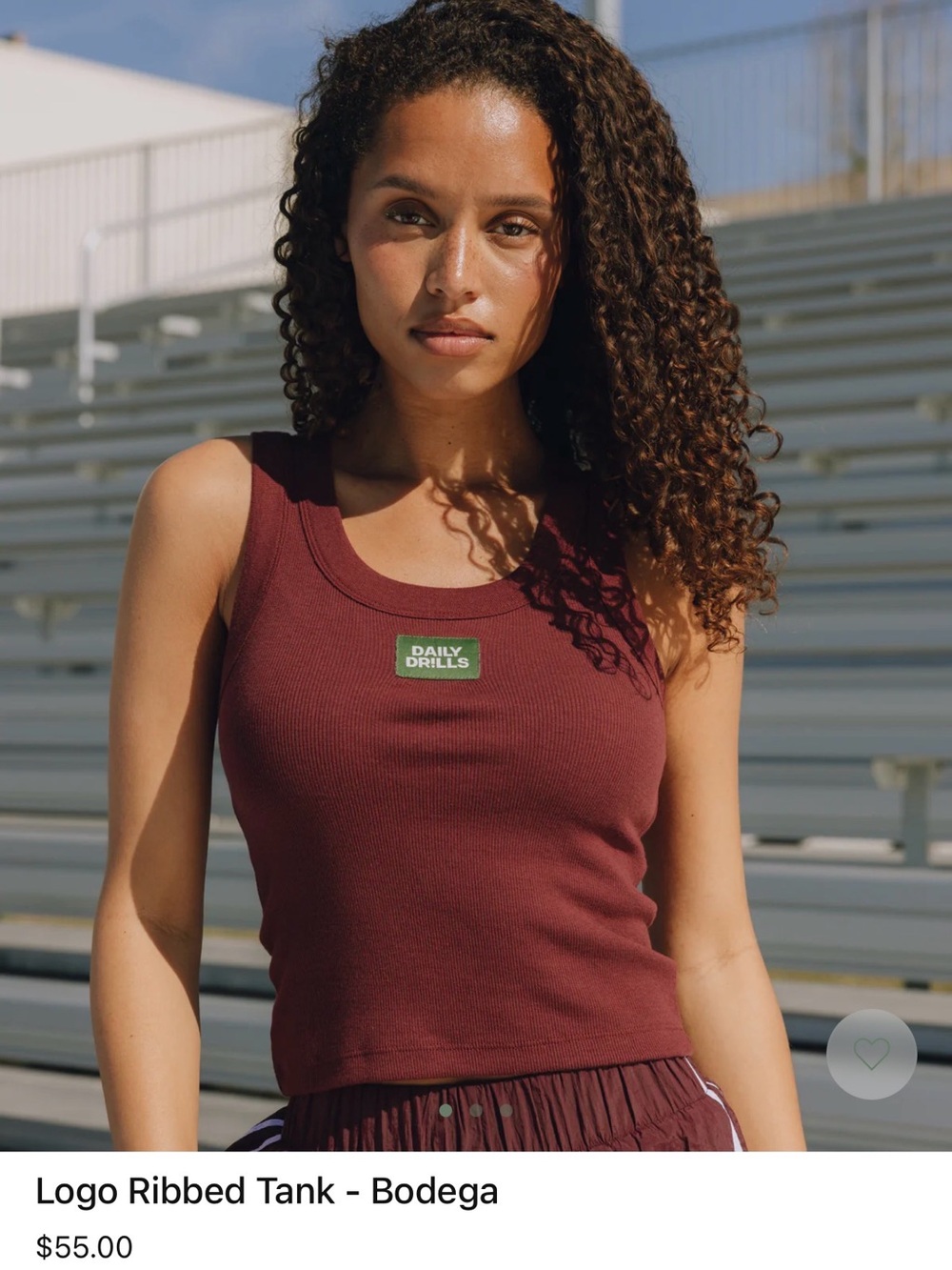 Daily Drills Logo Ribbed Tank - Bodega